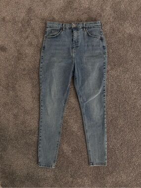 Topshop Light Wash High Waisted Tapered Mom Jeans W32 L30 US 10